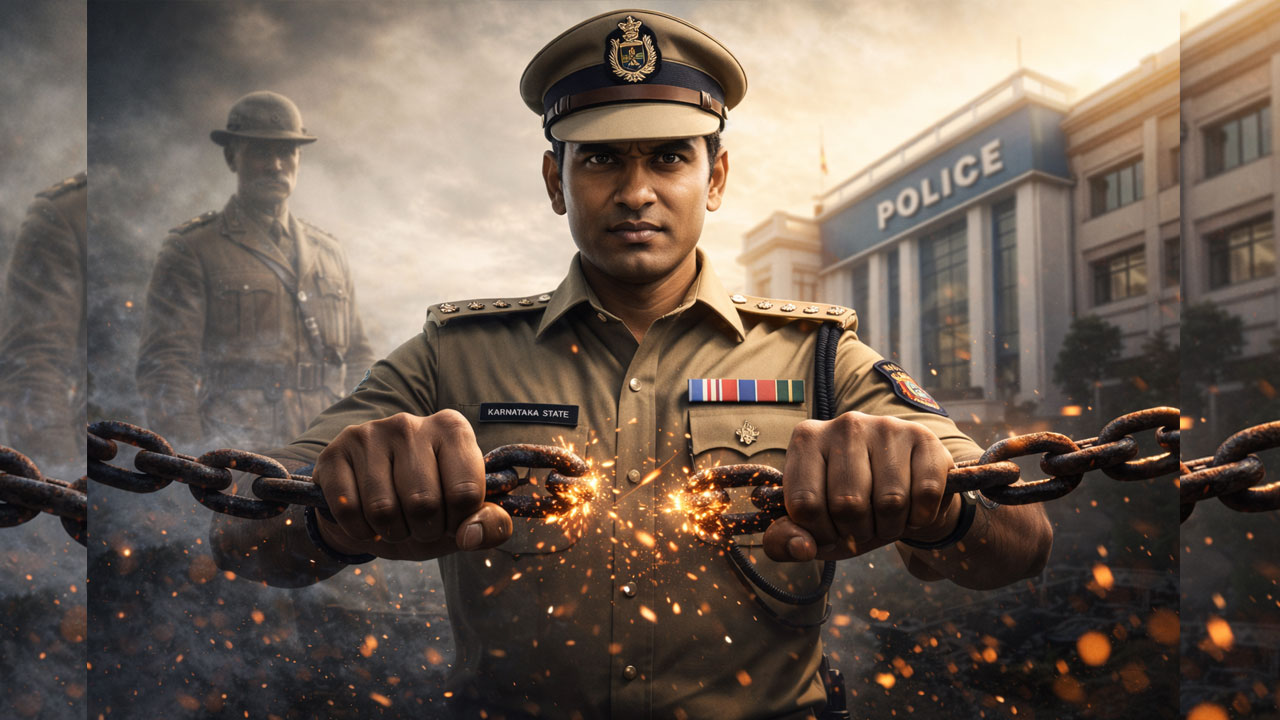 karnataka police orderly system abolished ai created image