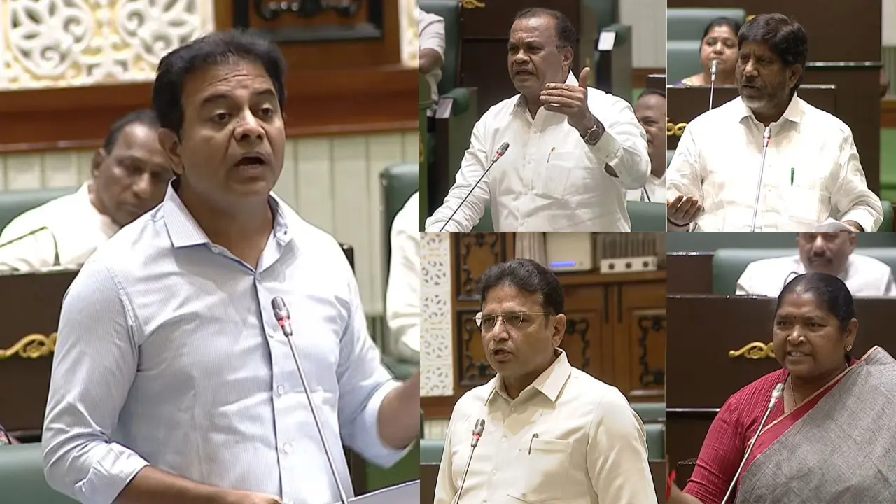 అసెంబ్లీలో కేటీఆర్ వర్సెస్ మంత్రులు