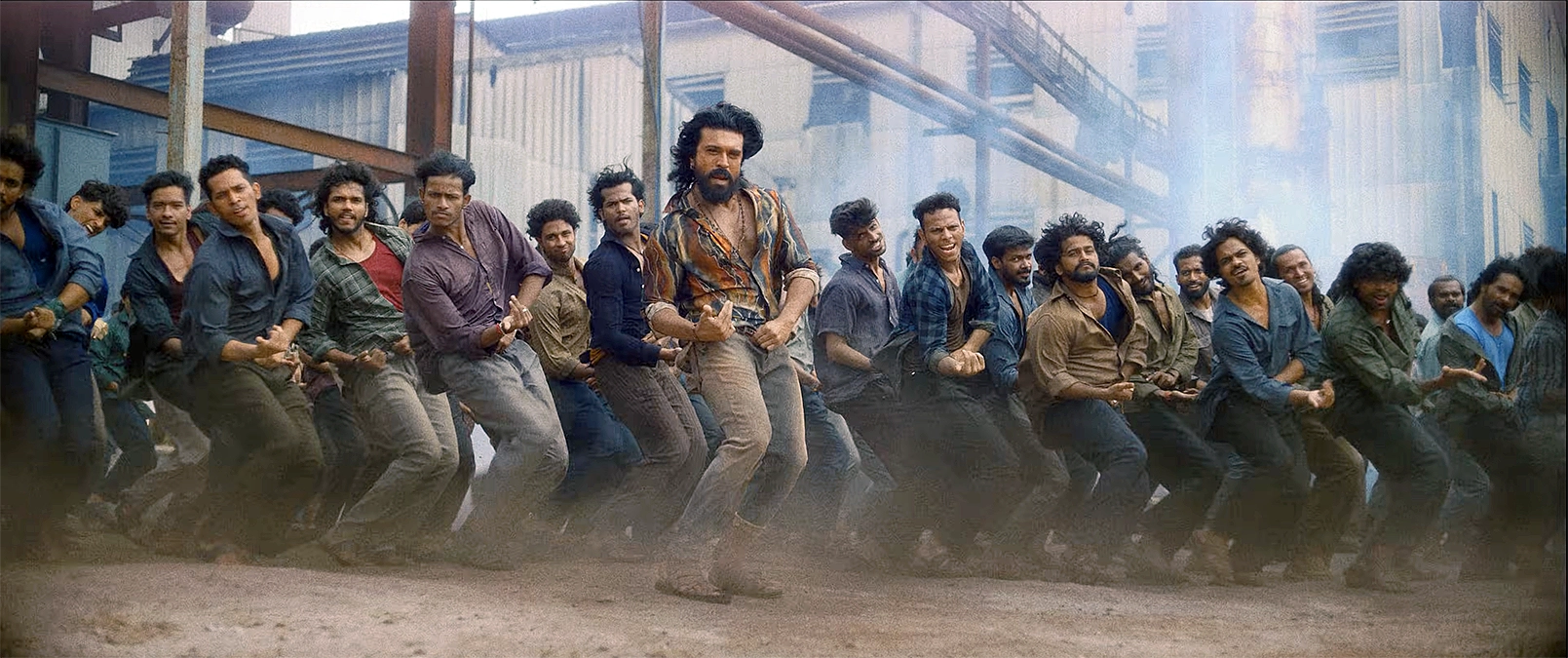 పెద్ది సినిమాలో రయ్ రయ్ రా రా పాటలో రామ్ చరణ్ మాస్ డ్యాన్స్ సీన్