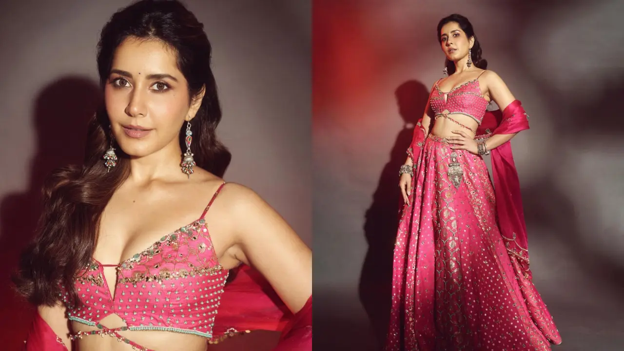 Raashii Khanna | లెహంగా అందాలతో గిలిగింతలు పెడుతున్న రాశి ఖన్నా!