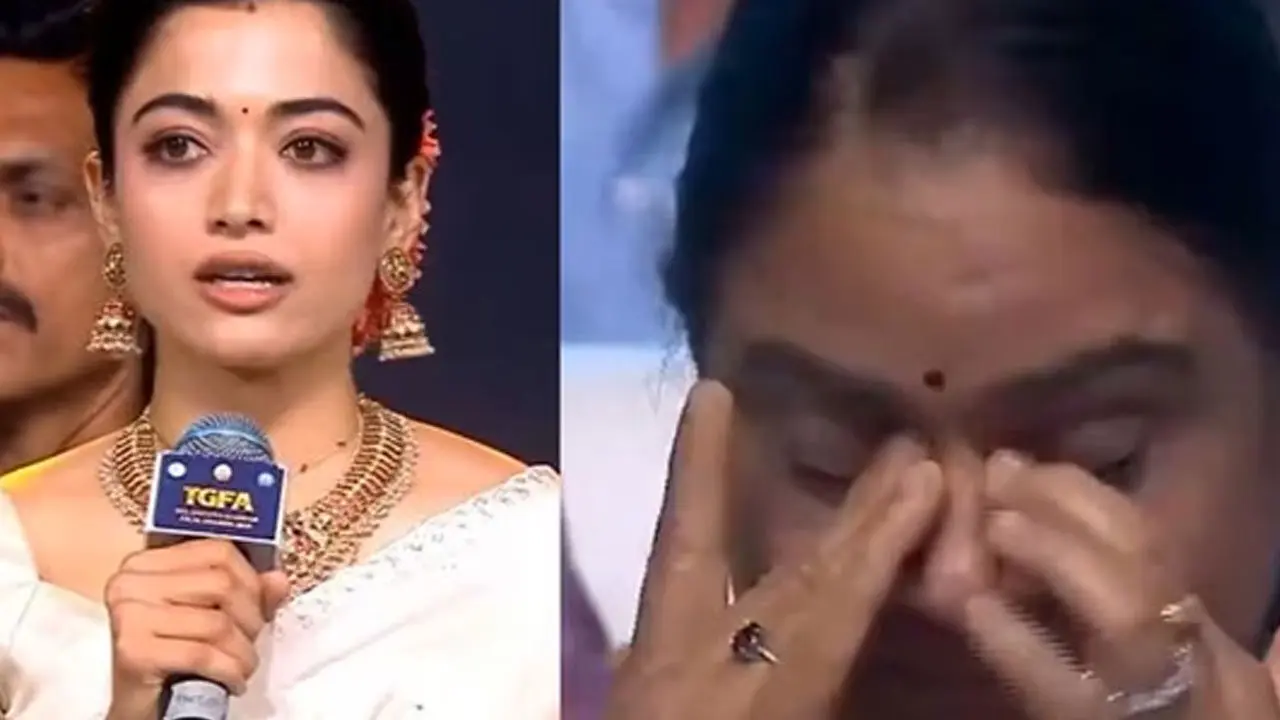 Rashmika Mandanna | అత్తని ఏడిపించిన రష్మిక మందన్న .. గద్దర్ అవార్డ్స్‌లో ఎమోషనల్ క్షణాలు వైరల్