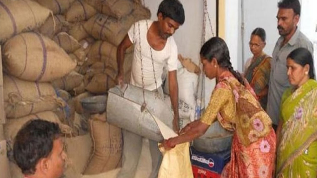 Ration distribution in april