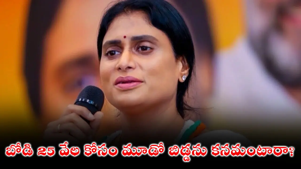 YS Sharmila : బోడి 25 వేల కోసం మూడో బిడ్డను కనమంటారా?