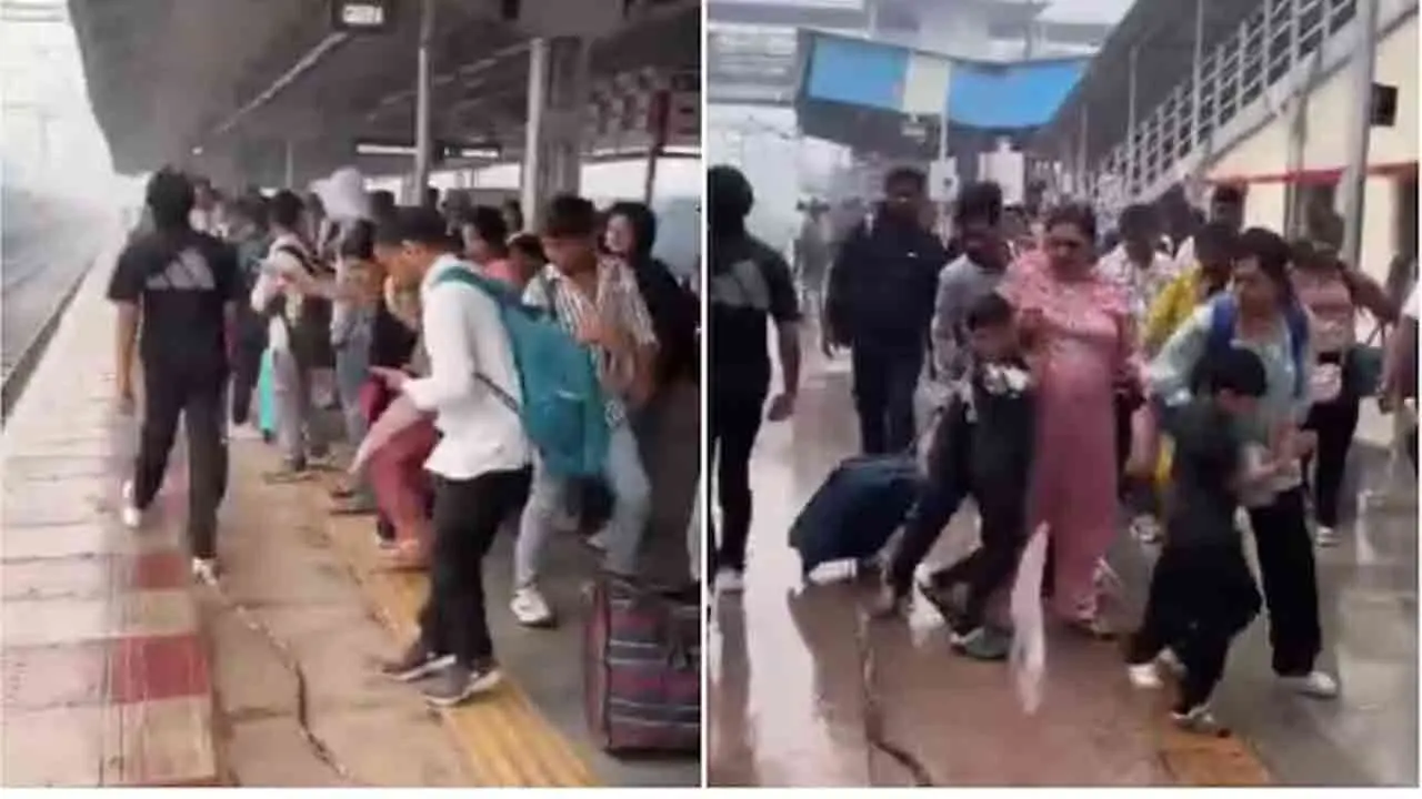 Viral Video | మథుర రైల్వే స్టేషన్‌లో నకిలీ పాము.. యువకుడి చేష్టలతో హడలిపోయిన ప్రయాణికులు!