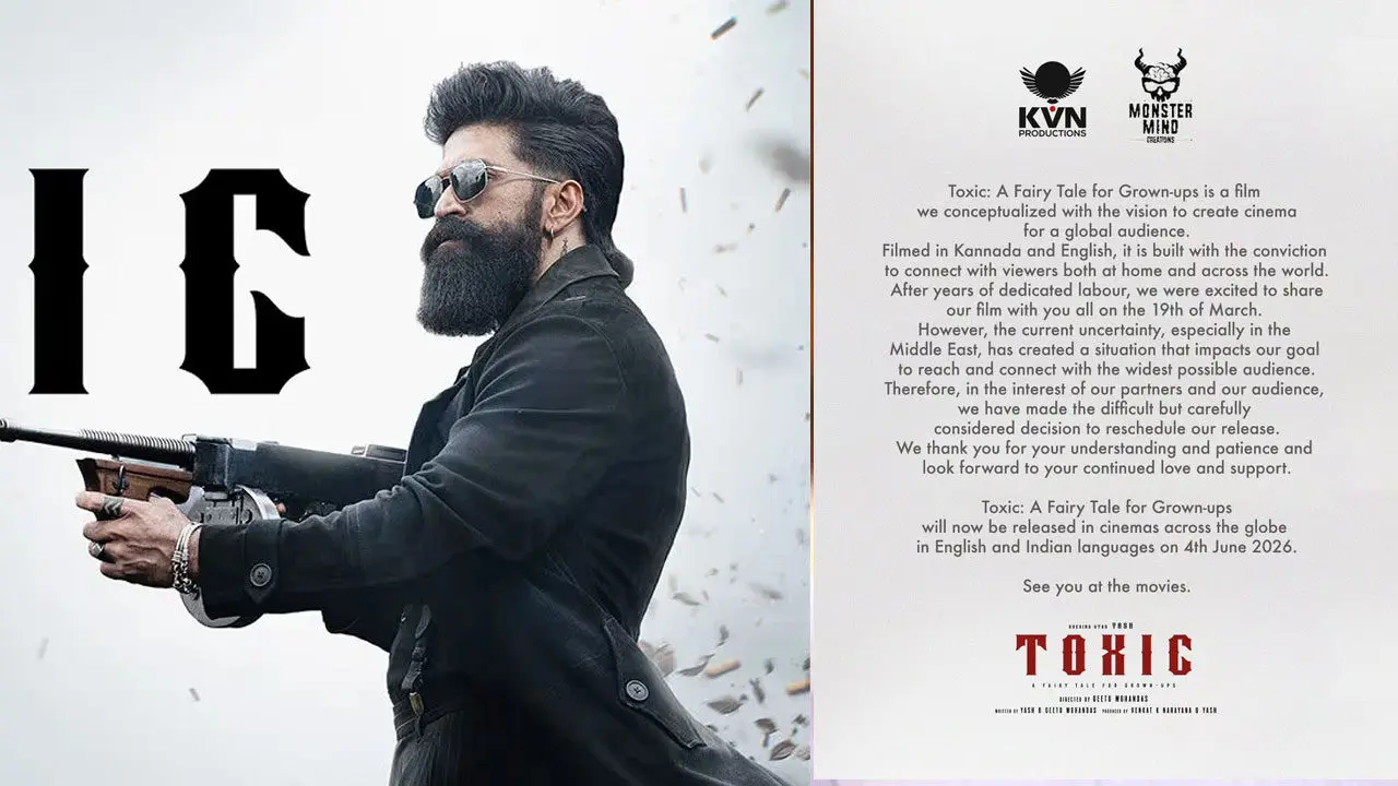 Toxic | మార్చ్ 19 నుంచి జూన్ 2కి వాయిదా ప‌డ్డ ‘టాక్సిక్’.. యష్ అభిమానులకు షాక్, కార‌ణం ఏంటంటే..!