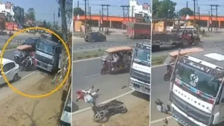 Muzaffarnagar Highway Accident : లక్కీ స్పాట్.. తప్పిన చావు !