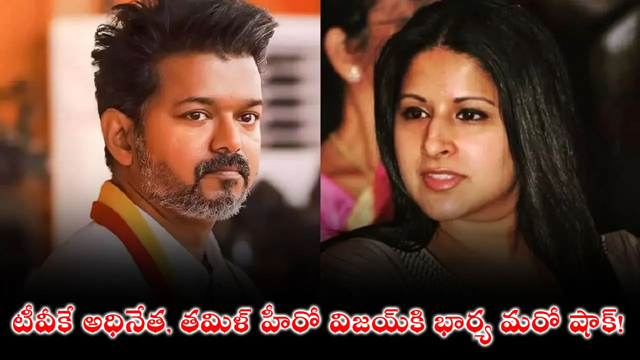TVK Vijay : టీవీకే అధినేత, తమిళ్ హీరో విజయ్‌కి భార్య మరో షాక్!