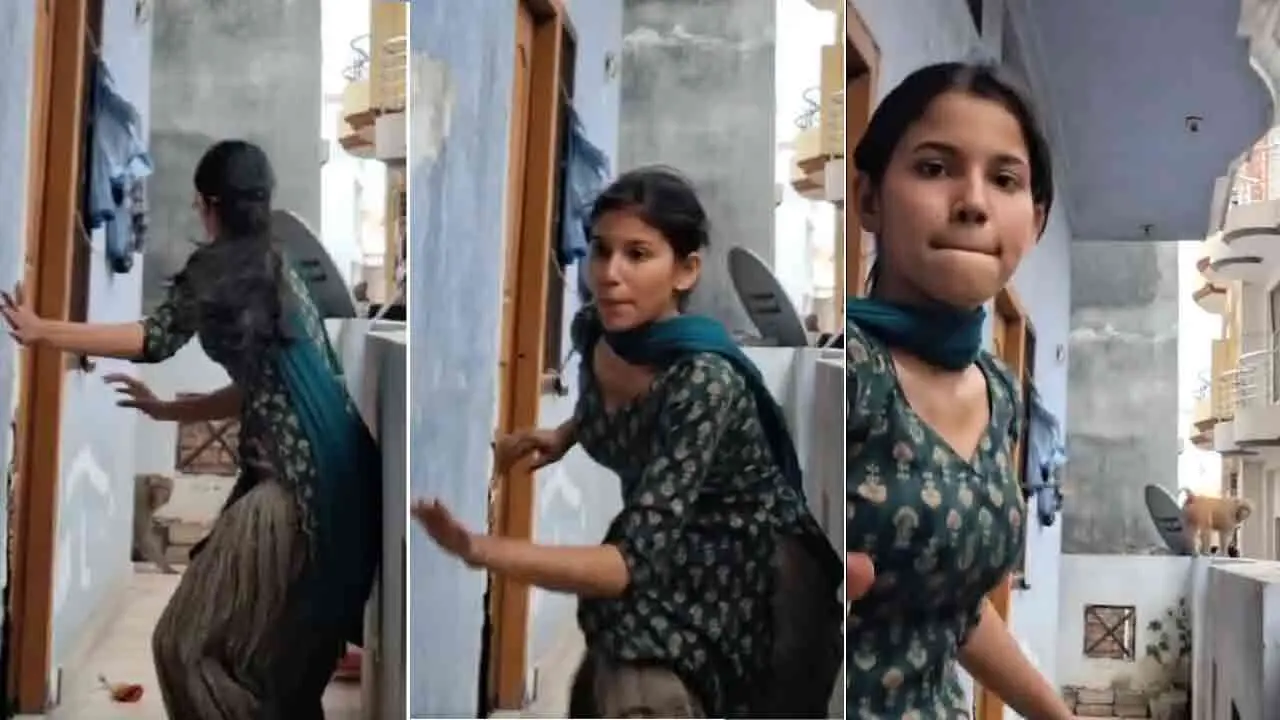 Viral Video | వైరల్ అవ్వాలని రీల్.. యువతికి కోతి ఇచ్చిన షాక్ చూడండి!