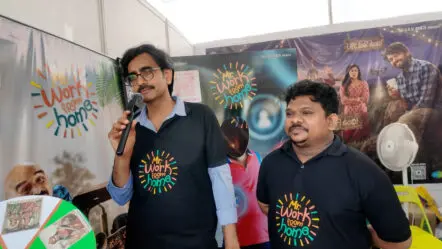 రైతుల మధ్య ‘మిస్టర్ వర్క్ ఫ్రమ్ హోమ్’ ప్రమోషన్స్.. వినూత్నంగా సినిమా ప్రచారం