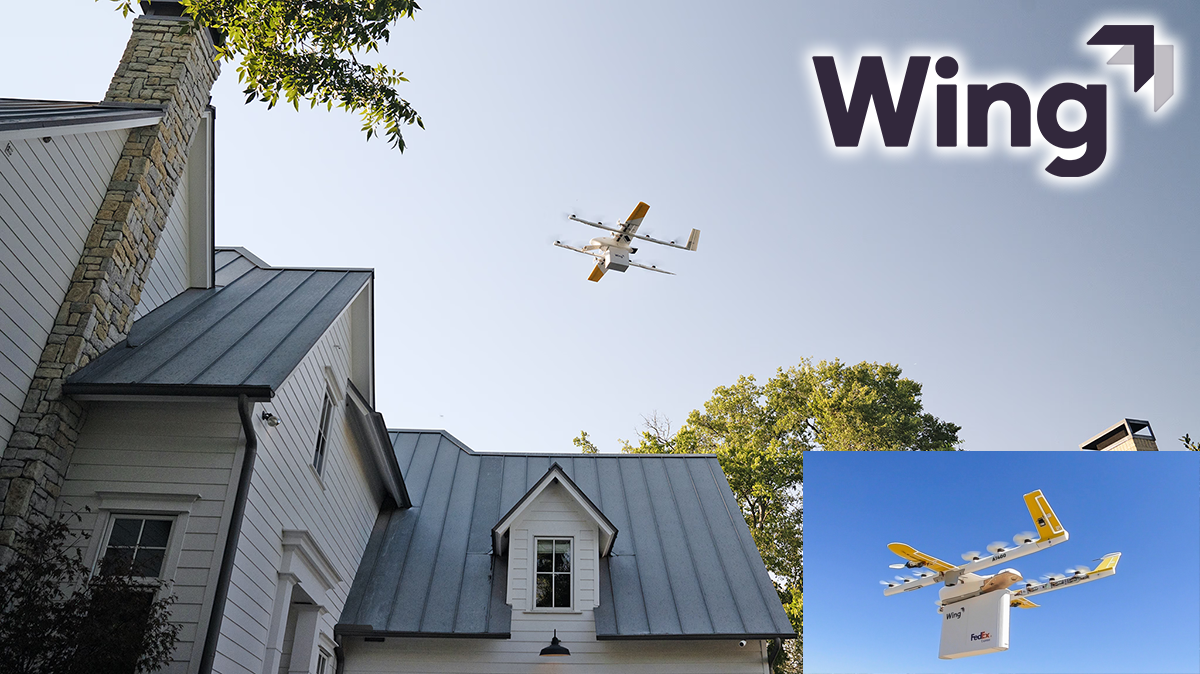 Wing drone delivery service Alphabet Google drone delivery technology autonomous package delivery