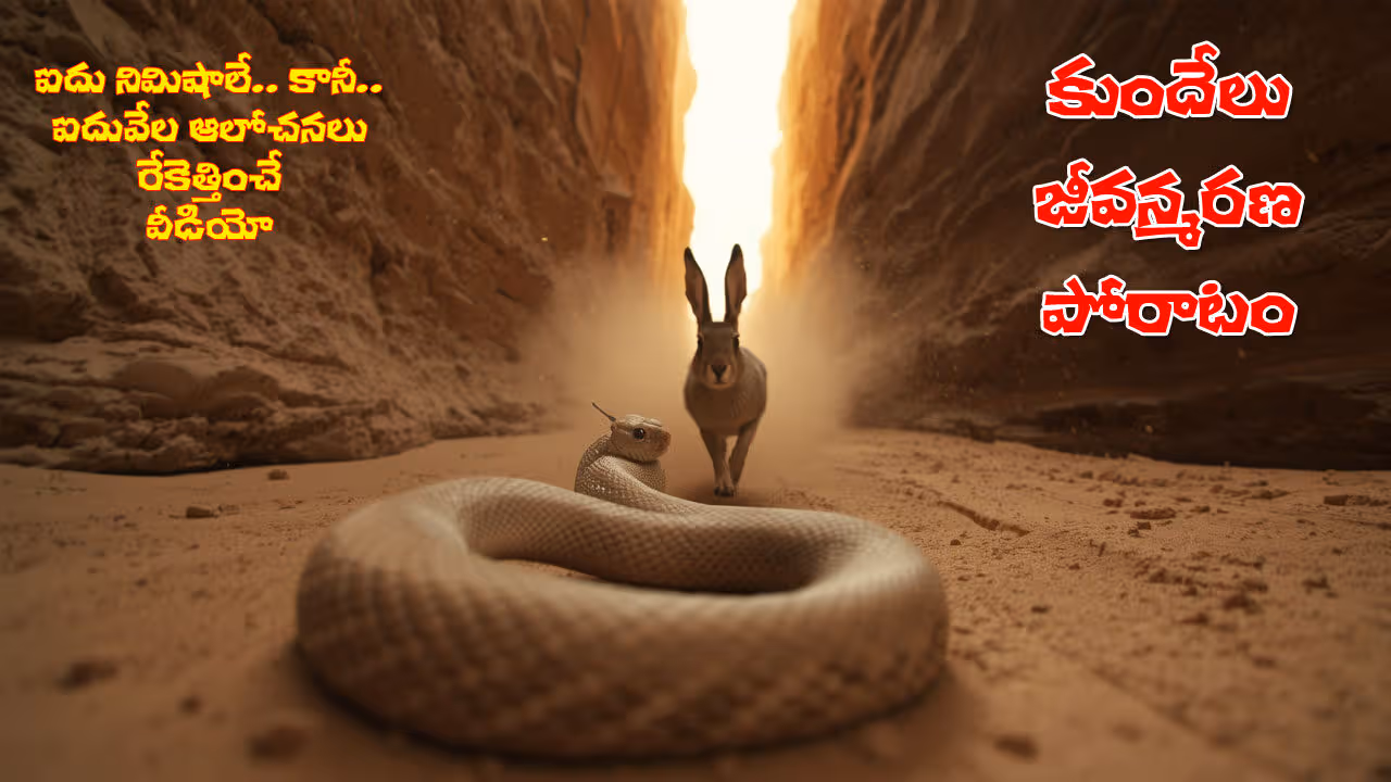 పొంచి ఉన్న పాముల మధ్య కుందేలు జీవన పోరాటం.. 5 నిమిషాల వీడియో వైరల్‌.. చివరిలో ట్విస్ట్‌..