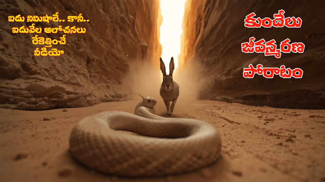పొంచి ఉన్న పాముల మధ్య కుందేలు జీవన పోరాటం.. 5 నిమిషాల వీడియో వైరల్‌.. చివరిలో ట్విస్ట్‌..