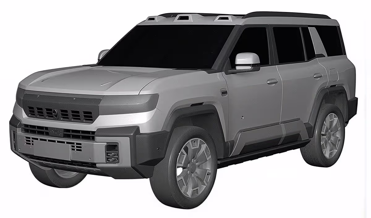 BYD Leopard 8 design patent image filed in India