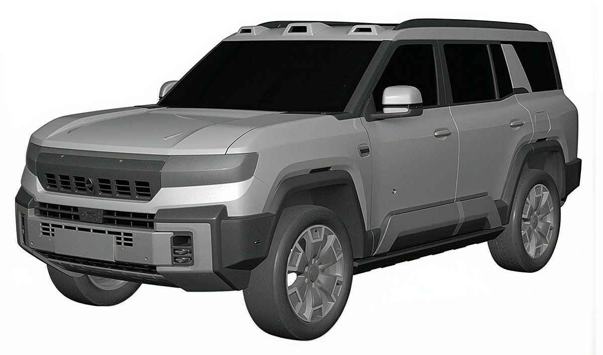 BYD Leopard 8 design patent image filed in India