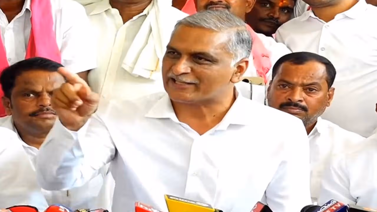 మంత్రి పొంగులేటి మాటలన్నీ అబద్దాలే : హరీశ్ రావు