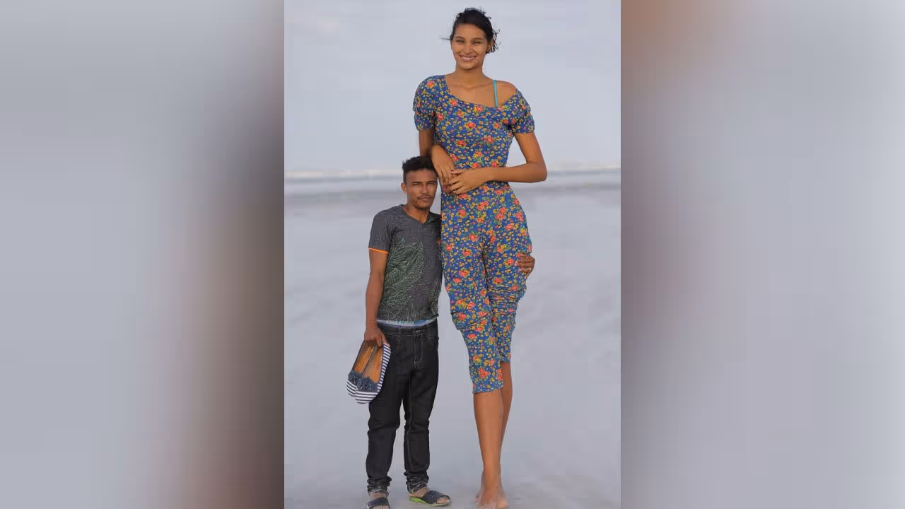 ఆమె 2.06మీటర్లు..ఆయన 1.62మీటర్లు!