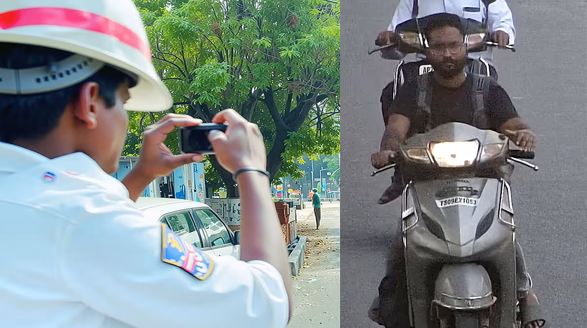 దొంగ చేతిలో స్కూటర్​.. యజమాని చేతికి​ చలాన్ : హైదరాబాద్​ ట్రాఫిక్​ పోలీస్​ సూపర్​!