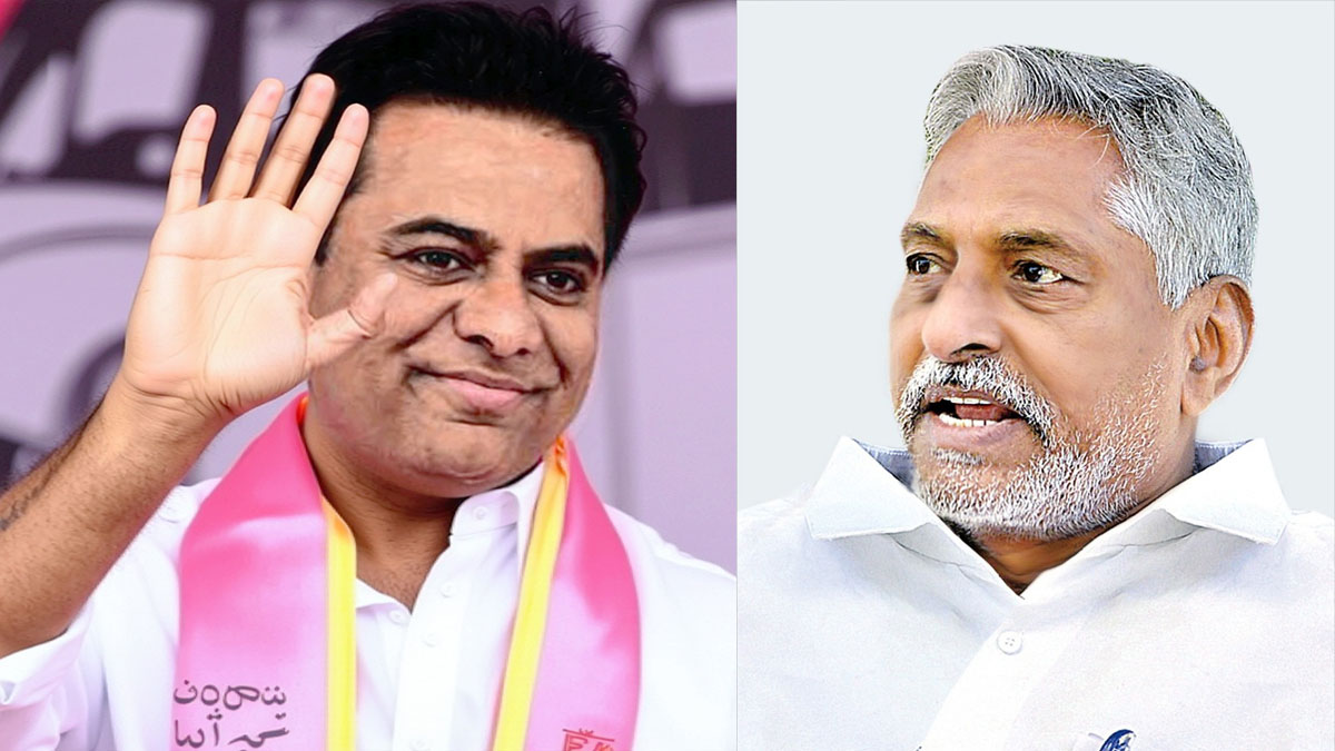 KTR and former minister T Jeevan Reddy side by side as talks intensify over possible BRS joining in Telangana politics