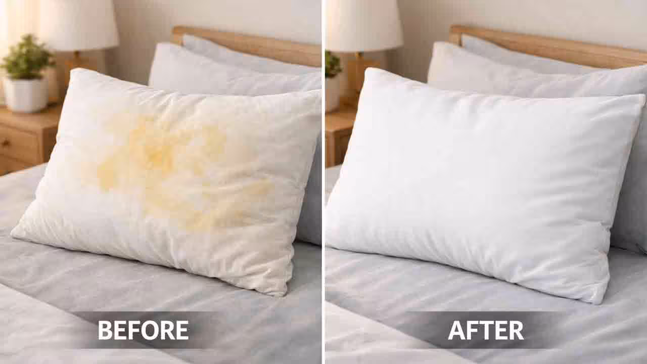 Pillow Cleaning Tips | దిండుపై నూనె మరకలు పోవట్లేదా.. ఇంట్లోనే ఉండే ఈ వస్తువులతో క్లీన్ చేసి చూడండి!