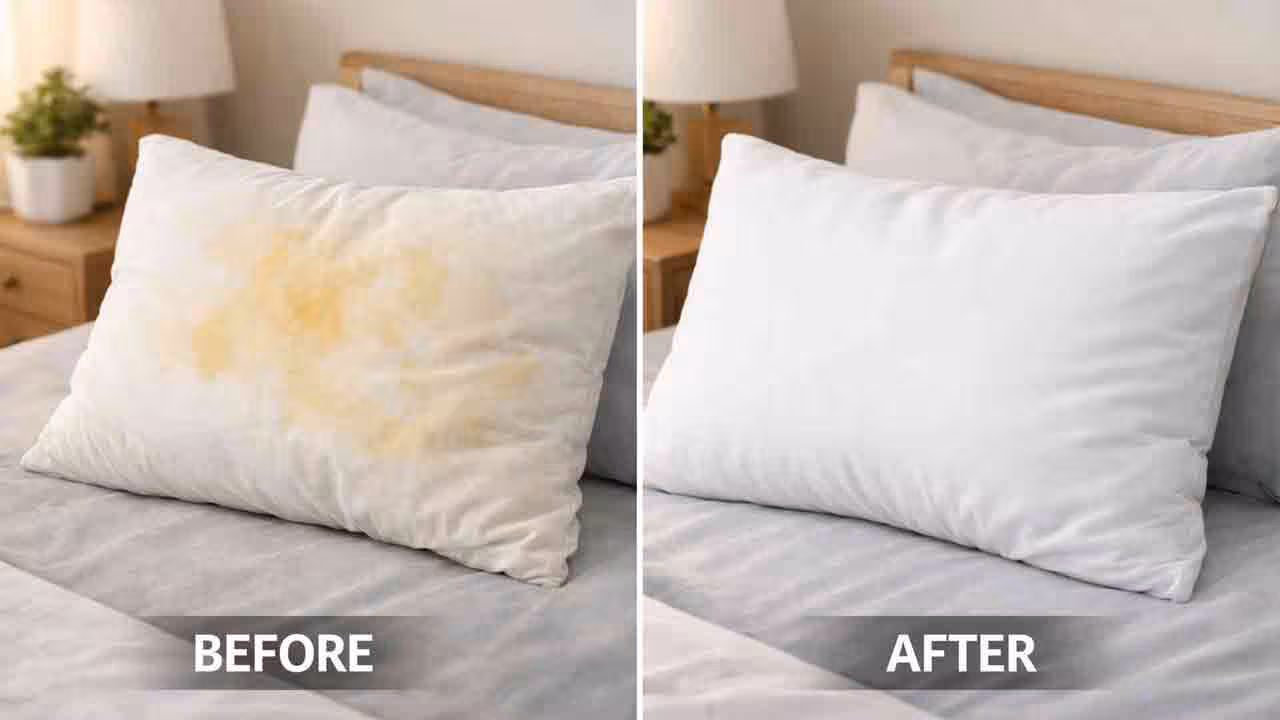 Pillow Cleaning Tips | దిండుపై నూనె మరకలు పోవట్లేదా.. ఇంట్లోనే ఉండే ఈ వస్తువులతో క్లీన్ చేసి చూడండి!