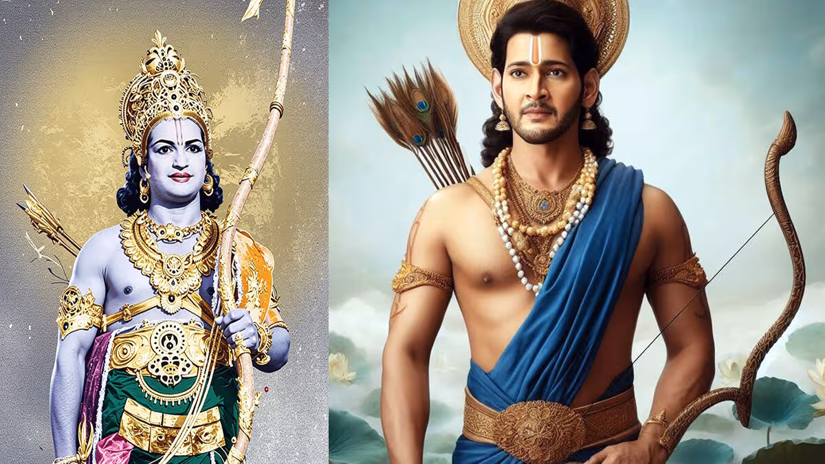 NTR as Lord Sri Rama classic portrayal vs Mahesh Babu as Lord Ram AI generated image