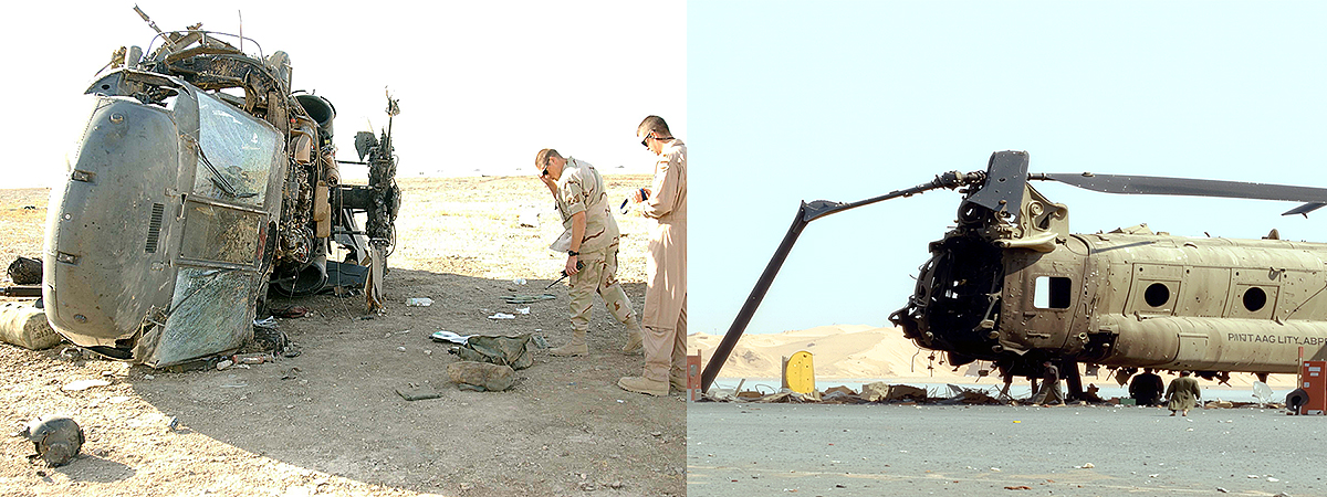యుద్ధంలో కూలిపోయిన సైనిక హెలికాప్టర్లు – ధ్వంసమైన యుద్ధ యంత్రాలు