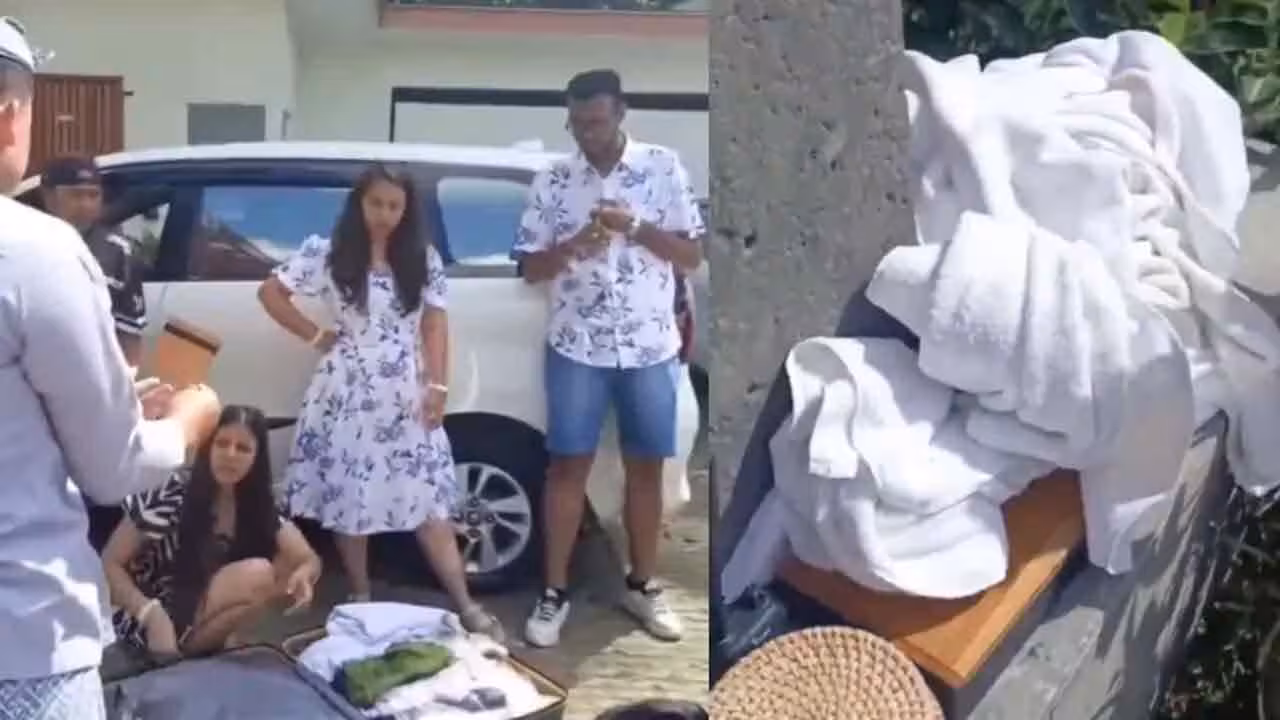 Viral Video | హోట‌ల్‌లో మూడు రోజులు బ‌స‌.. ట‌వ‌ల్స్, స్పూన్స్‌ను దొంగిలించిన టూరిస్టులు.. వీడియో