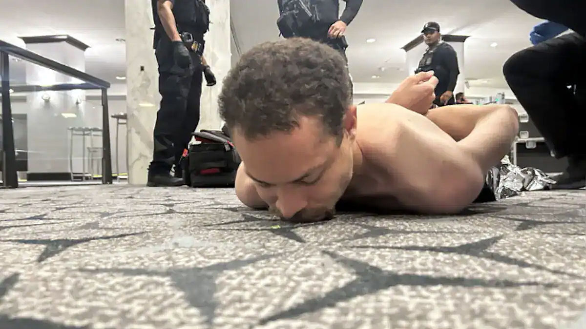 ట్రంప్ ఈవెంట్‌లో కాల్పుల ఘటన తర్వాత అనుమానితుడిని అదుపులోకి తీసుకున్న అధికారులు