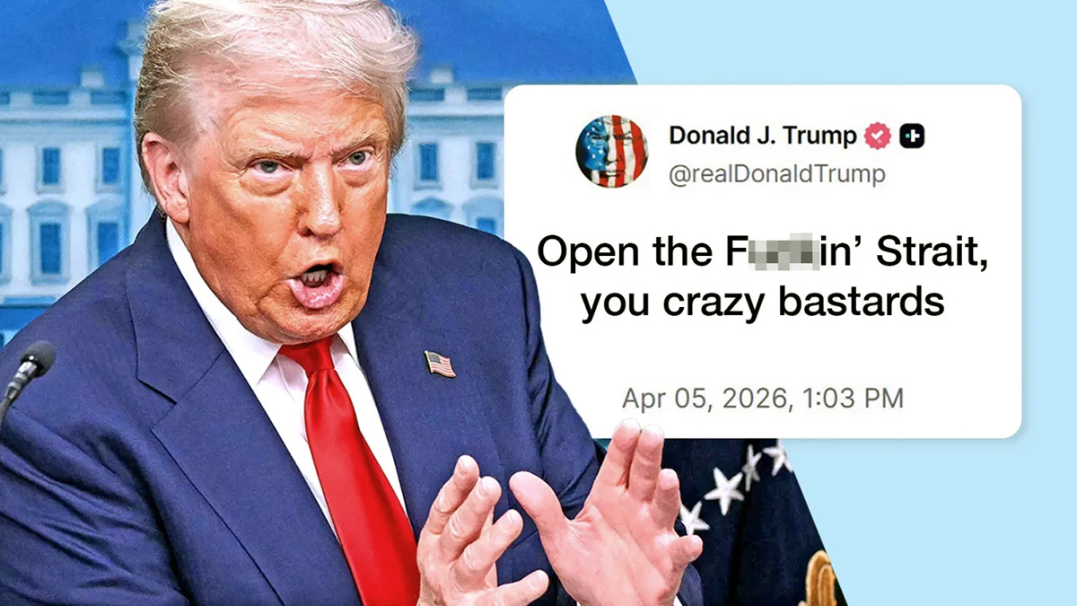 హర్ముజ్ జలసంధిపై ట్రంప్ చేసిన వివాదాస్పద సోషల్ మీడియా పోస్టు స్క్రీన్‌షాట్