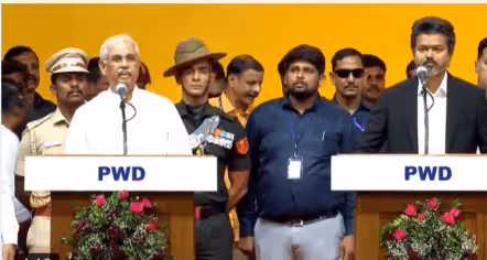 తమిళనాడు సీఎంగా చంద్రశేఖర్ జోసెఫ్ విజయ్ ప్రమాణం