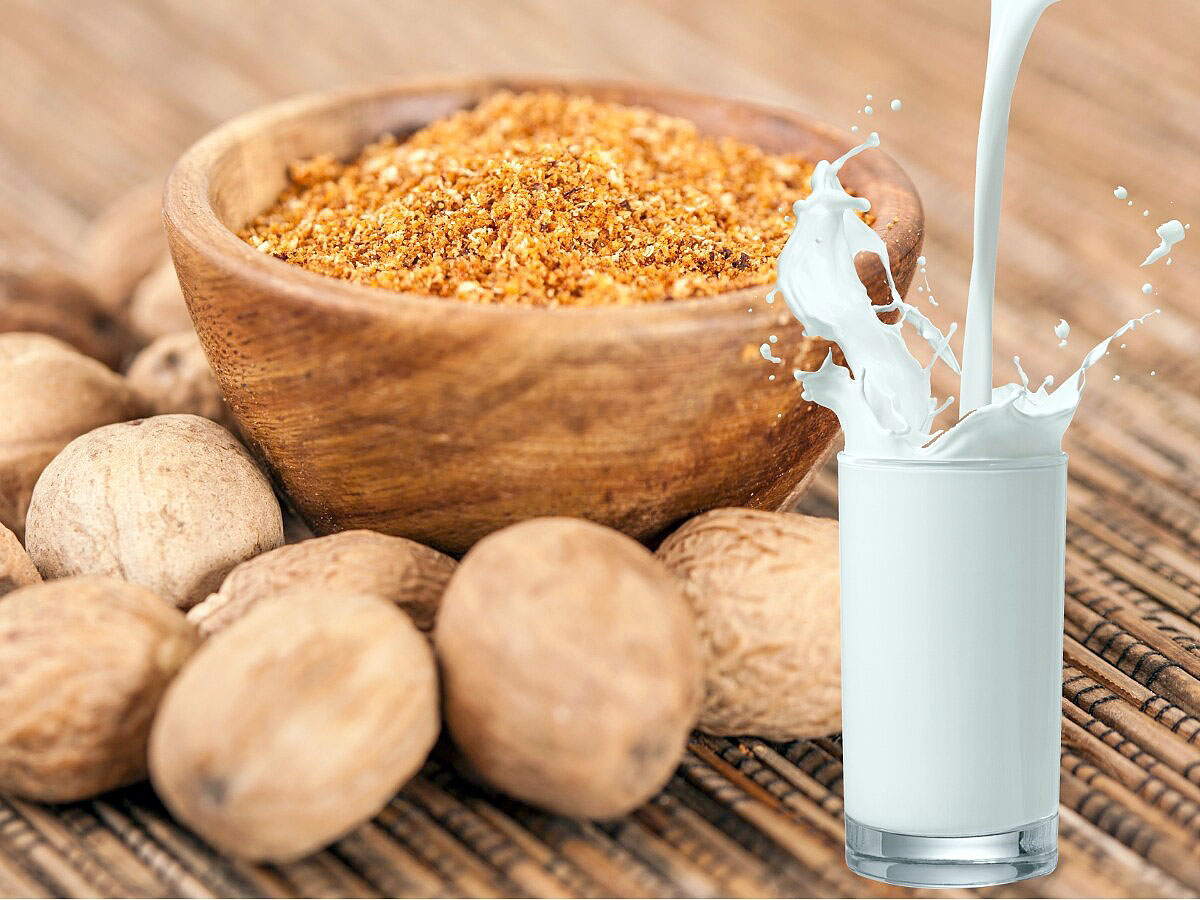 nutmeg powder mixed with milk natural sleep remedy