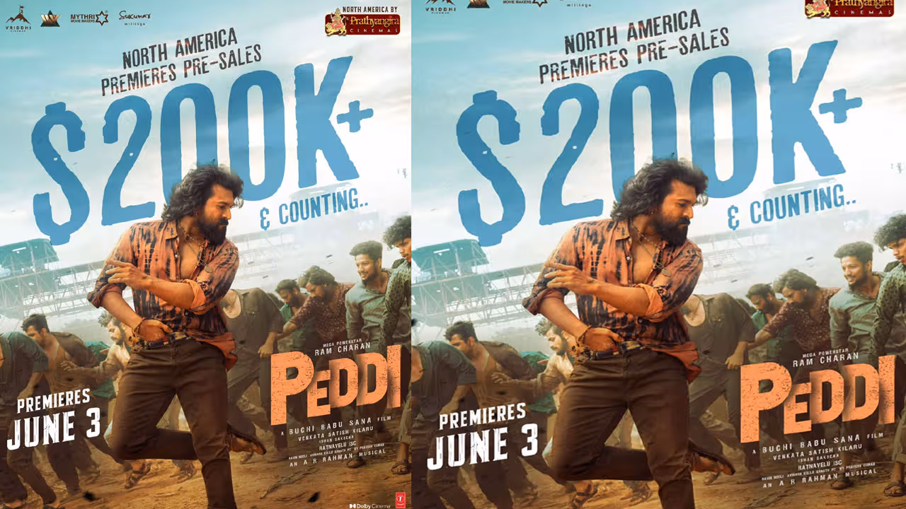 Peddi | అమెరికాలో ‘పెద్ది’ హవా.. రిలీజ్‌కు ముందే 200K డాలర్ల ప్రీ సేల్స్!