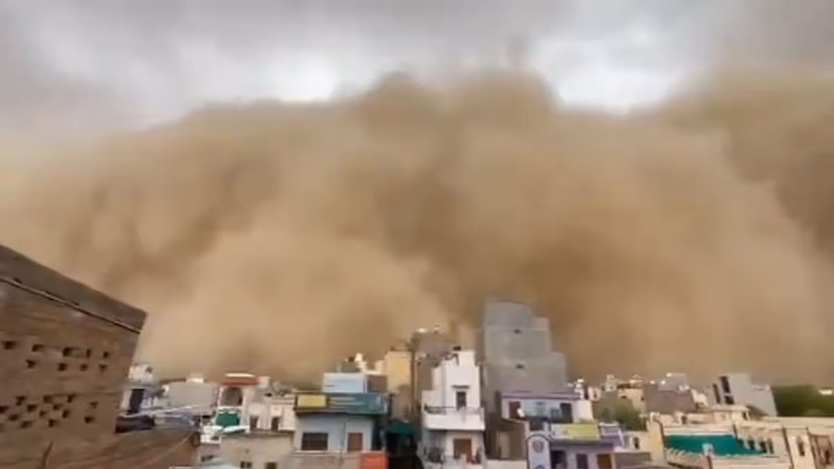 రాజస్థాన్ లో విరుచుకుపడిన ఇసుక తుపాను