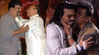 Shivanna-Ram Charan | అప్పుడు చిరు–రాజ్‌కుమార్.. ఇప్పుడు శివన్న–చరణ్, కిస్సింగ్ మూమెంట్ వైర‌ల్