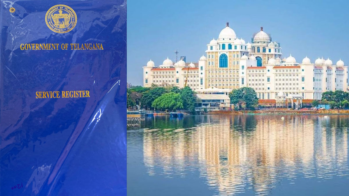 telangana employees service register digitalisation irregularities