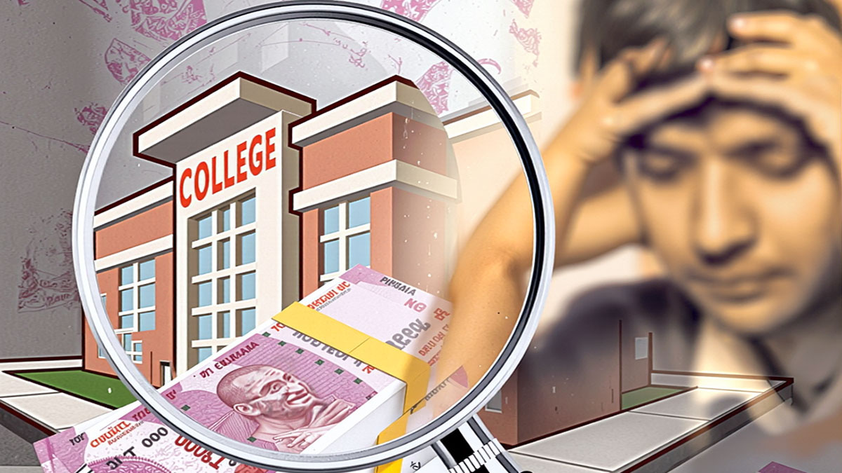 Telangana fee reimbursement crisis showing college fees burden and student stress