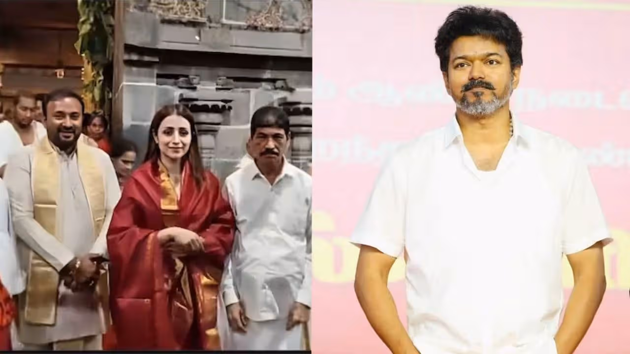 Trisha | ఎన్నిక‌ల కౌంటింగ్ స‌మ‌యంలో తిరుమ‌ల‌లో ద‌ర్శ‌న‌మిచ్చిన త్రిష‌.. విజ‌య్ కోసం ప్ర‌త్యేక‌మైన పూజ‌లు?