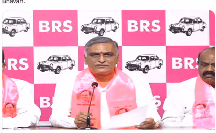 ఏపీ జలదోపిడీకి రేవంత్ రెడ్డి సహకారం : హరీశ్ రావు ఫైర్