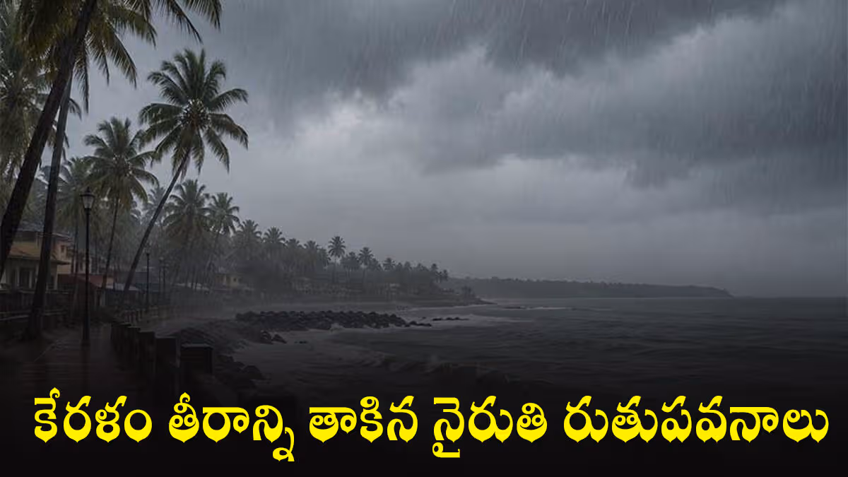 కేరళం తీరాన్ని తాకిన నైరుతి రుతుపవనాలు