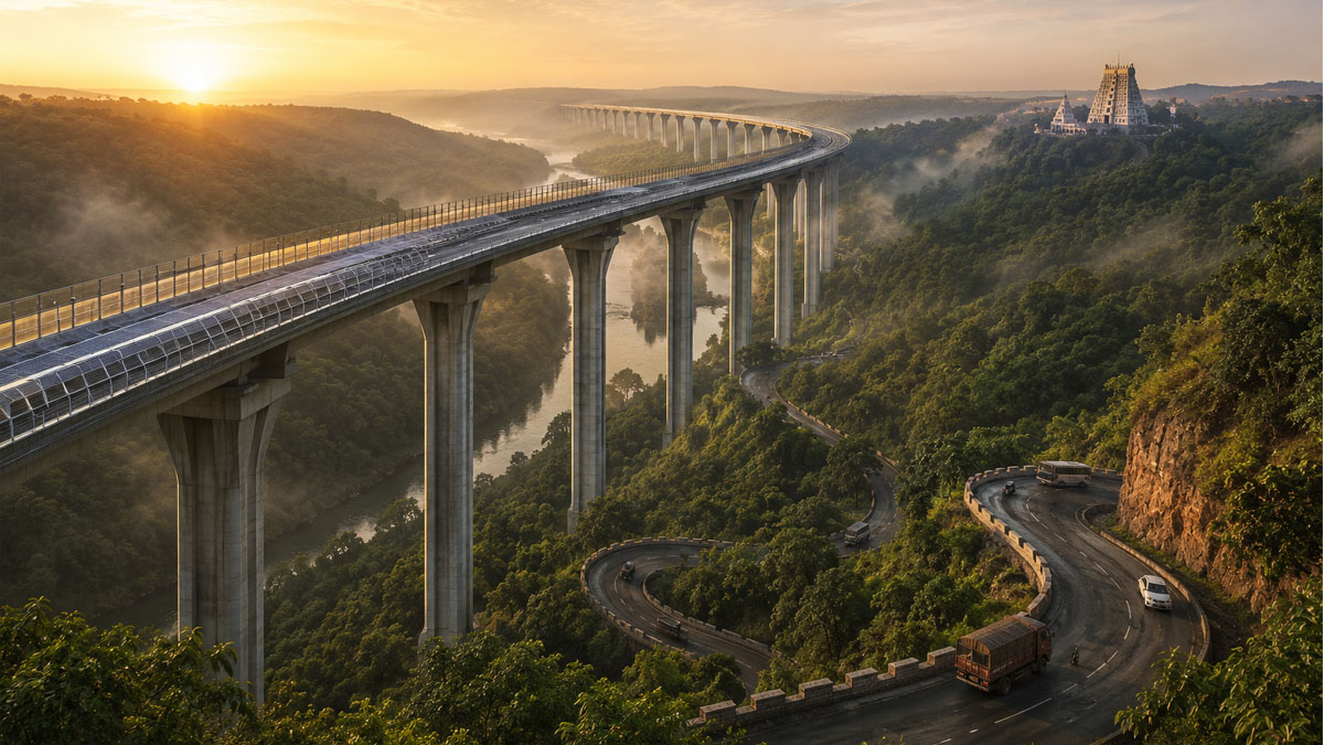 srisailam-corridor-delay- ai generated image