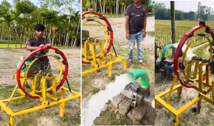 అయస్కాంతాలతో మోటార్ రన్నింగ్…యువకుడి వండర్ క్రియేషన్