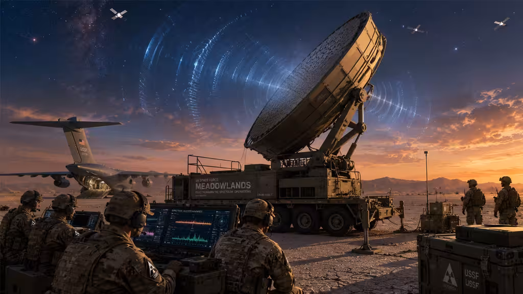 meadowlands satellite jammer us space force Image generated with AI Help