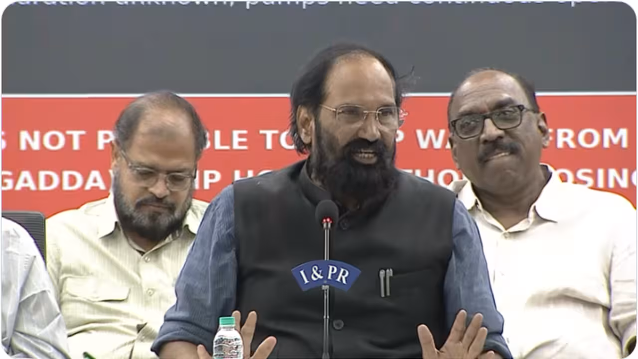 నీటి నిల్వ చేస్తే..మేడిగడ్డ సహా మూడు బ్యారేజీలు కూలే ప్రమాదం : మంత్రి ఉత్తమ్