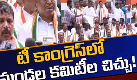 తెలంగాణ కాంగ్రెస్ లో మండల కమిటీల చిచ్చు..!