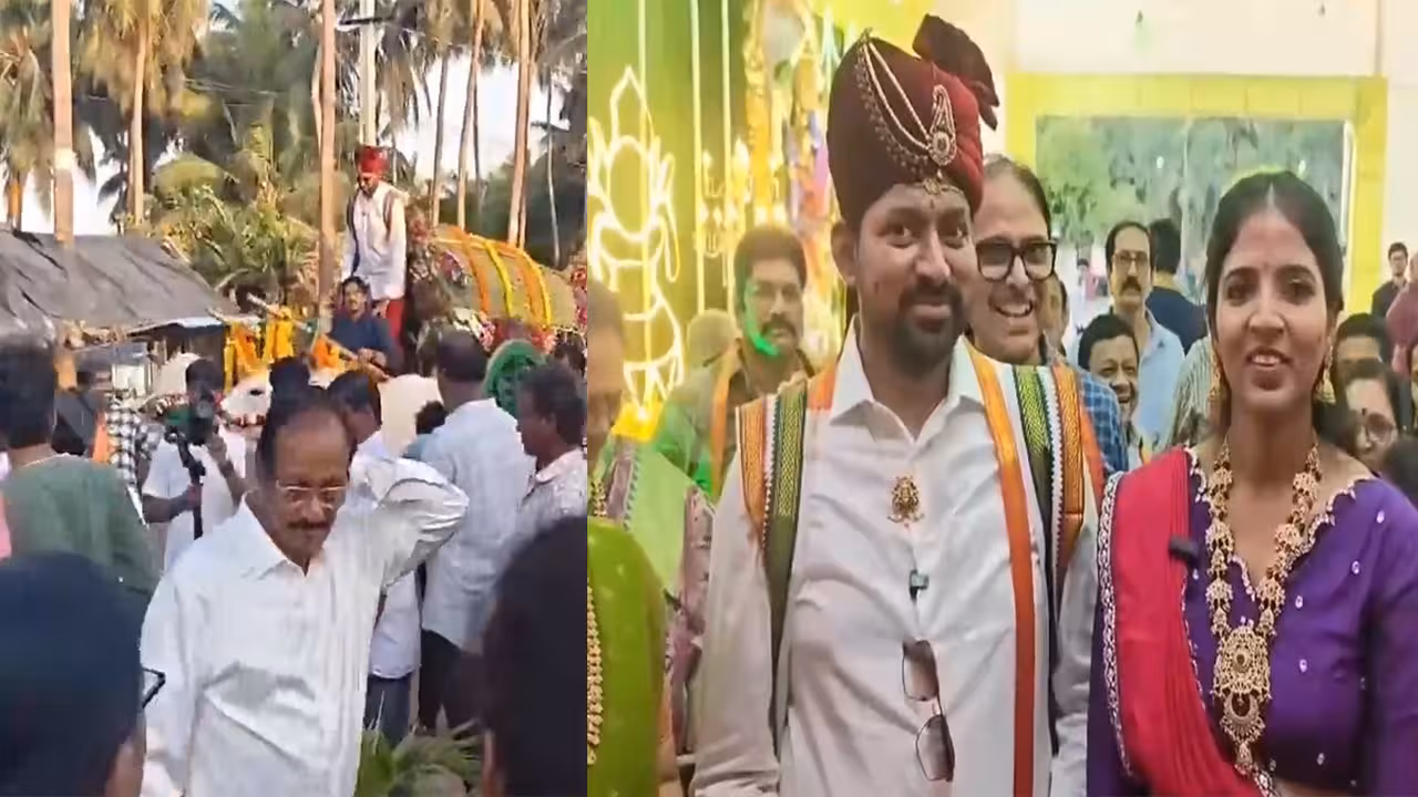 వైరల్..ఎడ్లబండిపై ఊరేగింపుగా పెళ్లి మండపానికి సాఫ్ట్‌వేర్ వరుడు!
