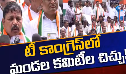 తెలంగాణ కాంగ్రెస్ లో మండల కమిటీల చిచ్చు..!